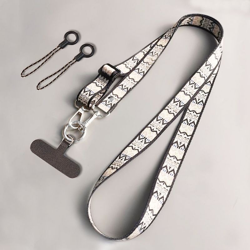 キュートなエスニックスタイルの携帯ストラップ、クロスボディス - Crossbody Lanyard Neck Strap Case のレビューと価格