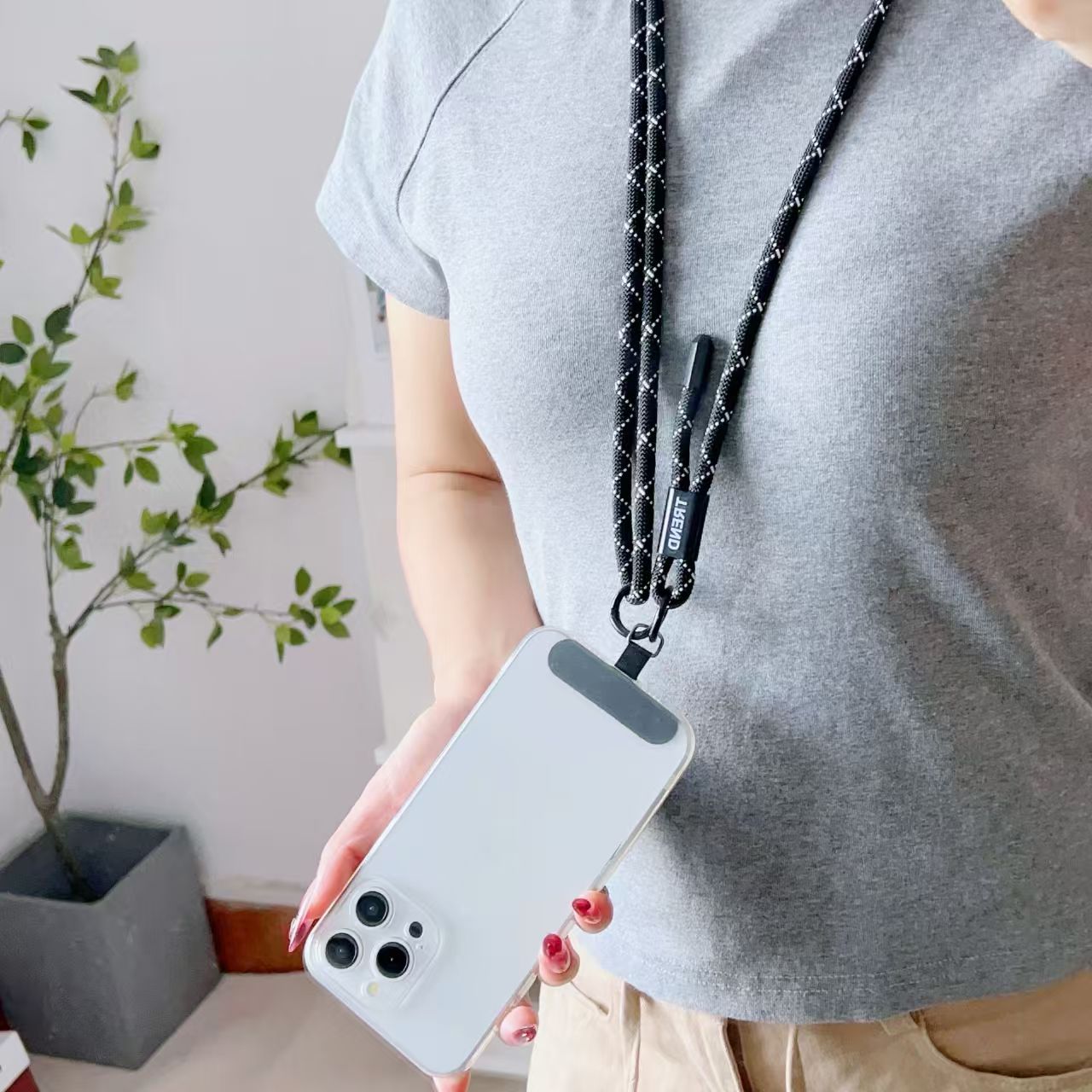 調節可能なファッション紛失防止携帯電話ストラップ120CMク - Crossbody Lanyard Neck Strap Case のレビューと価格